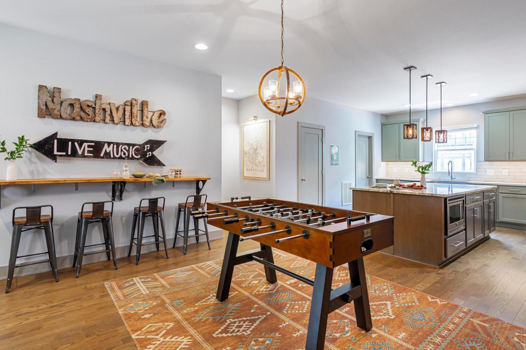 Waverly By Avantstay Nashville-Inspired Townhome W Luxury Kitchen Pool Table Eksteriør billede